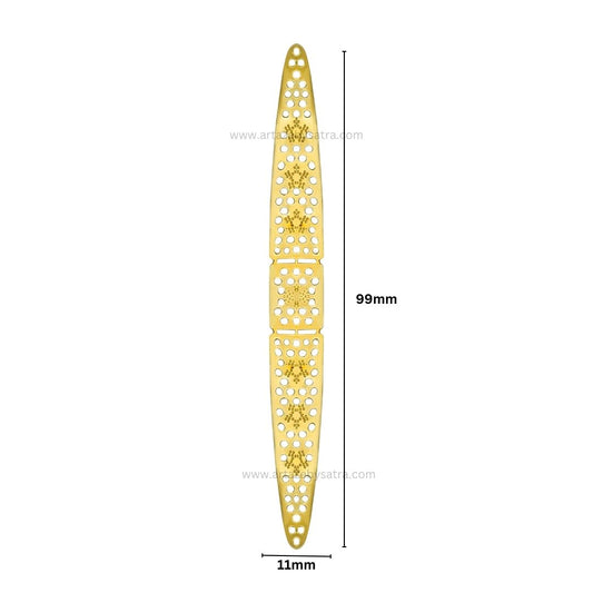 Metal Art Leaf | Size : 99mm | Qty : 20pcs | F-5-9 | MA321