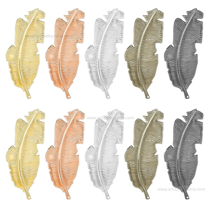 Metal Art Leaf | Size : 4inch | Qty : 10pcs