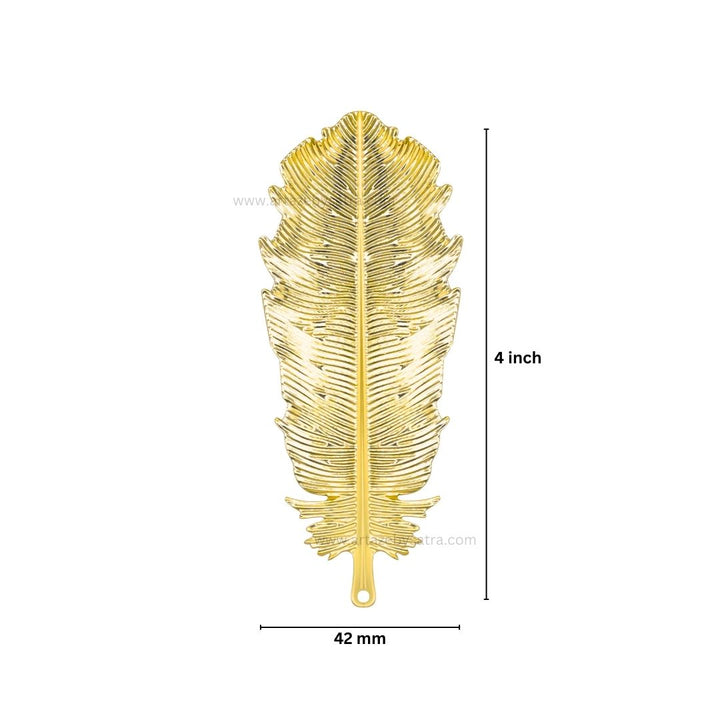 1 Loop Metal Art Leaf | Size : 4inch | Qty :100gm | MA324