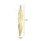1 Loop Metal Art Leaf | Size : 4inch | Qty : 10pcs | MA325