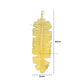 1 Loop Metal Art Leaf | Size : 99mm | Qty : 100g | MA326