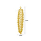 1 Loop Metal Art Leaf | Size : 53mm | Qty : 10pcs | MA328