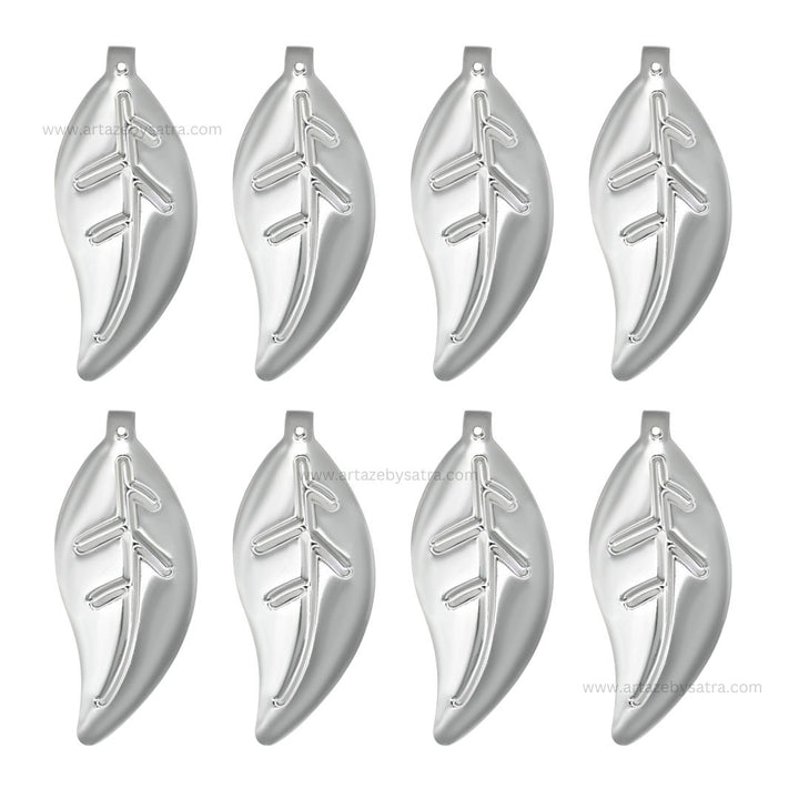 1 Loop Metal Art Leaf | Size : 53mm | Qty : 20pcs | F-1-19 | MA330