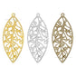1 Loop Metal Art Leaf | Size : 68mm | Qty : 20pcs | MA337