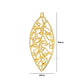 1 Loop Metal Art Leaf | Size : 68mm | Qty : 20pcs | MA337