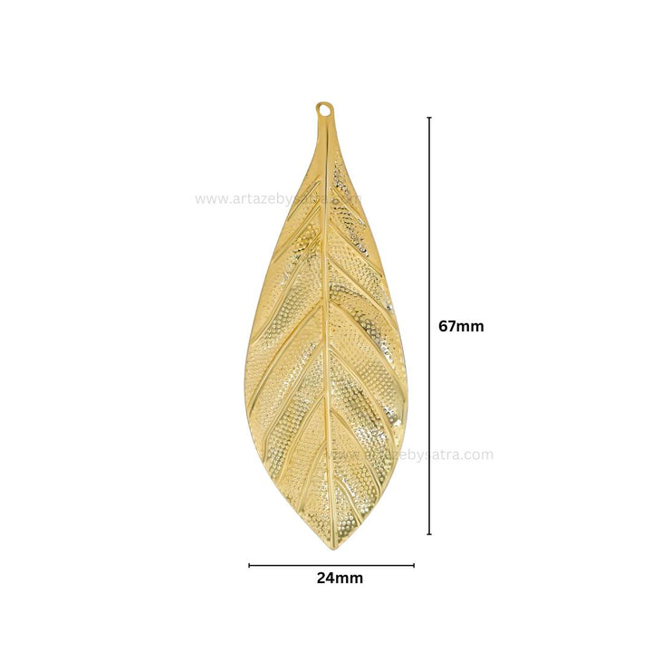 Leaf Metal Art Base | Size : 67mm | Qty : 20pcs | F-1-30 | MA238