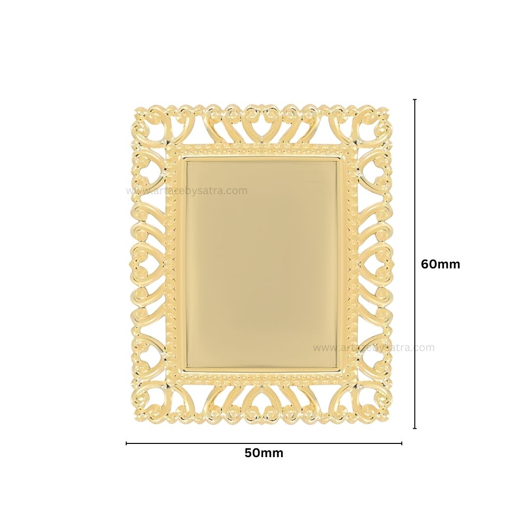 Square Metal Art Base | Size : 60mm | Qty : 100g | MA33