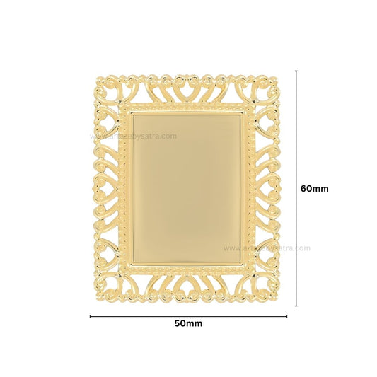 Square Metal Art Base | Size : 60mm | Qty : 100g | MA33