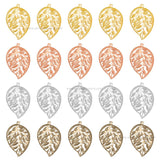 1 Loop Metal Art Leaf | Size : 30,60mm | MA340