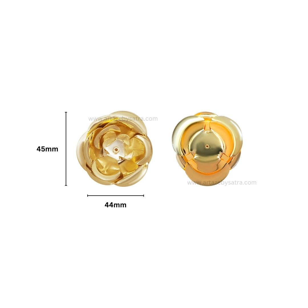 Metal Flower | Size : 45mm | Qty : 4pcs | MA345