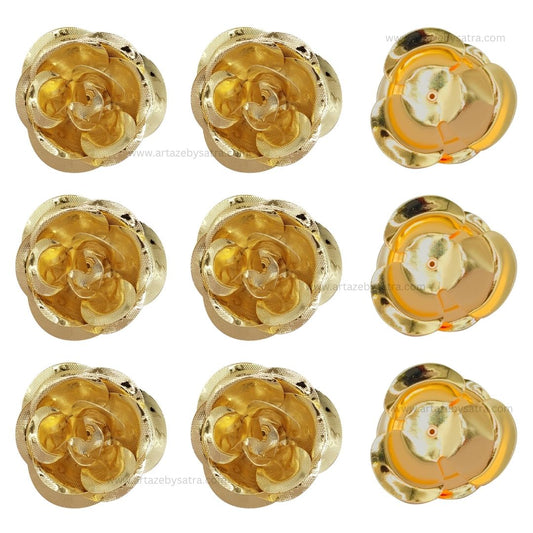 Metal Flower | Size : 44mm | Qty : 4pcs | MA347