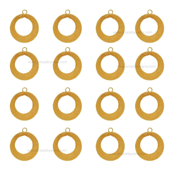 1 Loop Metal Round Shape Ball | Size : 35mm | Qty : 20pcs | MA350