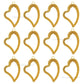 1 Loop Metal Heart Shape | Size : 44mm | Qty : 20pcs | MA351