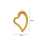 1 Loop Metal Heart Shape | Size : 44mm | Qty : 20pcs | MA351