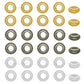 Golden Metal Oval Shape | Size : 12mm,14mm | Qty : 10pcs | MA353