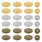 Metal Oval Shape | Size : 25mm | Qty : 20pcs | MA356