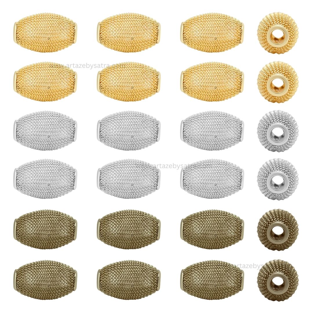 Metal Oval Shape | Size : 25mm | Qty : 20pcs | MA356