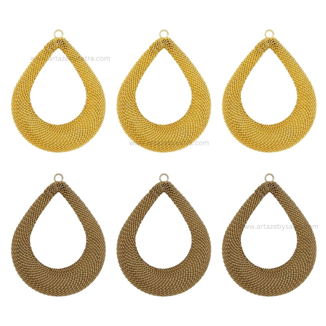 1 Loop Metal Drop Shape | Size : 39,61,71mm | MA358