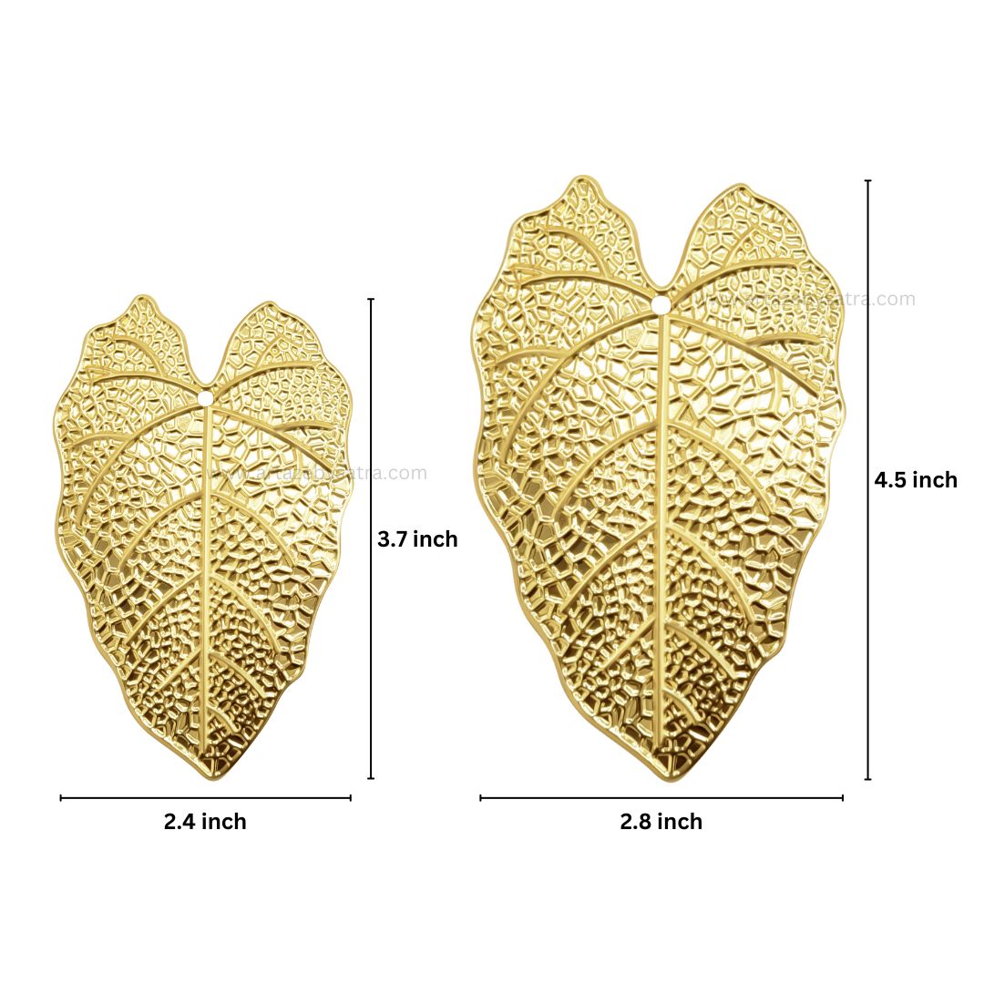 Leaf Metal Art | Size : 3.5,4.5inch | Qty : 100g | MA359