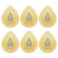 Drop Shape Metal Art Base | Size : 91mm | Qty : 100g | MA37