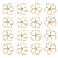Stone Flower Metal Art | Size : 43mm | Qty : 10pcs | MA370