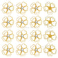 Stone Flower Metal Art | Size : 23mm | Qty : 20pcs | MA371