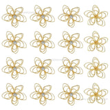 Stone Flower Metal Art | Size : 39mm | Qty : 10pcs | MA373