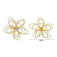 Stone Flower Metal Art | Size : 39mm | Qty : 10pcs | MA373