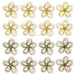 Stone Flower Metal Art | Size : 38mm | Qty : 10pcs | MA23