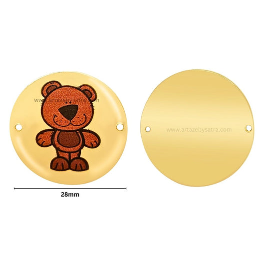 Shiny Finish Rakhi Connectors | Size : 28mm | Qty : 20pcs | MA378