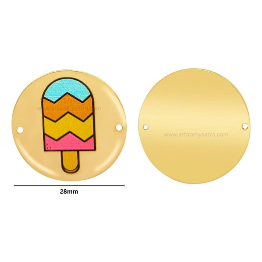 Shiny Finish Rakhi Connectors | Size : 28mm | Qty : 20pcs | MA379