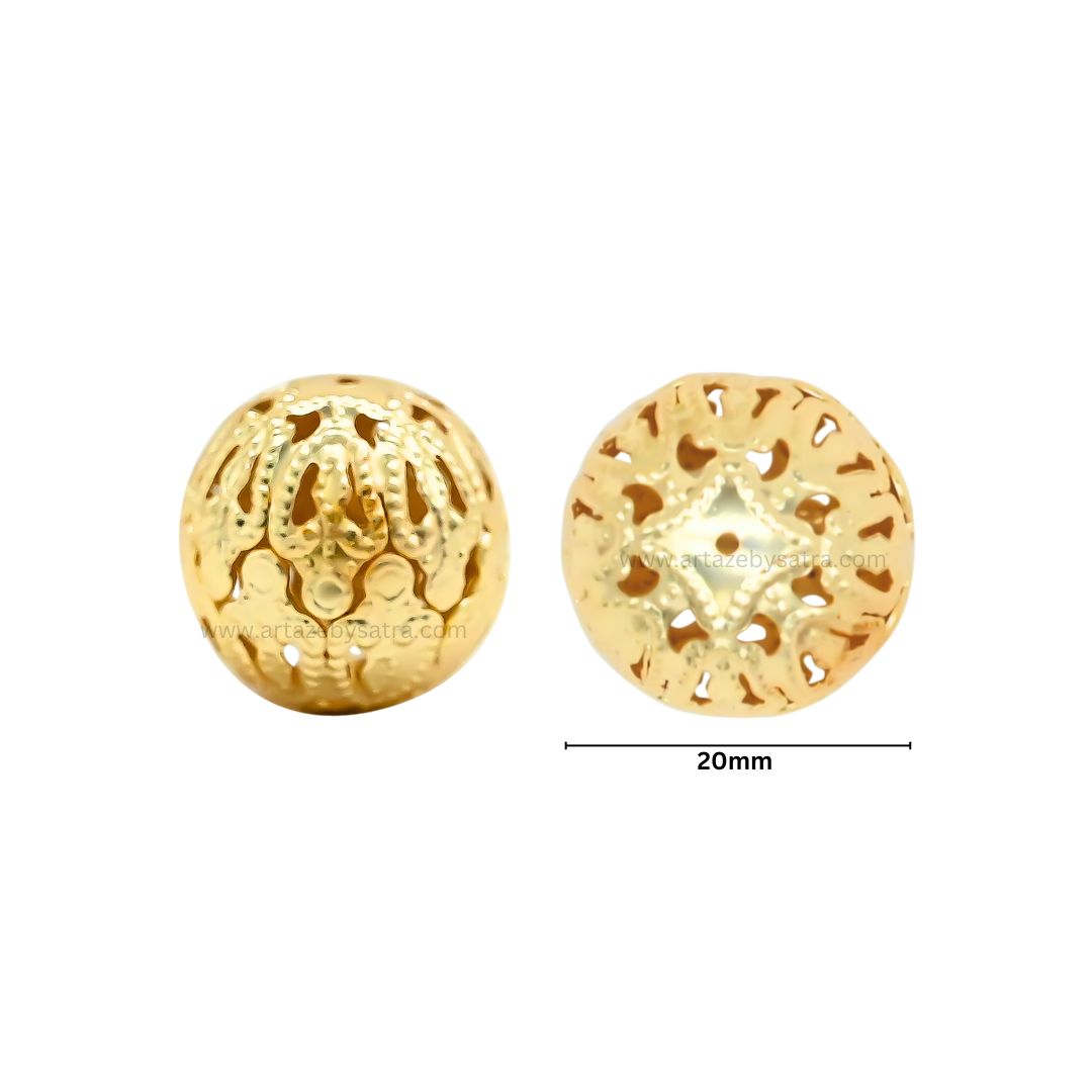 Designer Metal Balls | Size : 20mm | Qty : 500g | MA396