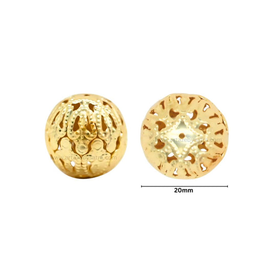 Designer Metal Balls | Size : 20mm | Qty : 500g | MA396