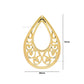 Drop Shape Metal Art Base | Size : 71mm | Qty : 100g | MA39