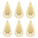 Drop Shape Metal Art Base | Size : 80mm | Qty : 100g | MA41