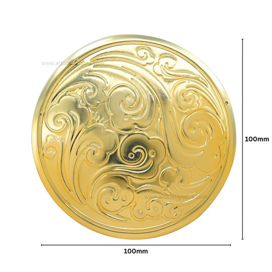 Designer Metal Art Base | Size : 100mm | Qty : 5pcs | MA57