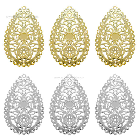 Drop Metal Art Base | Size : 65mm | Qty : 100g | MA61