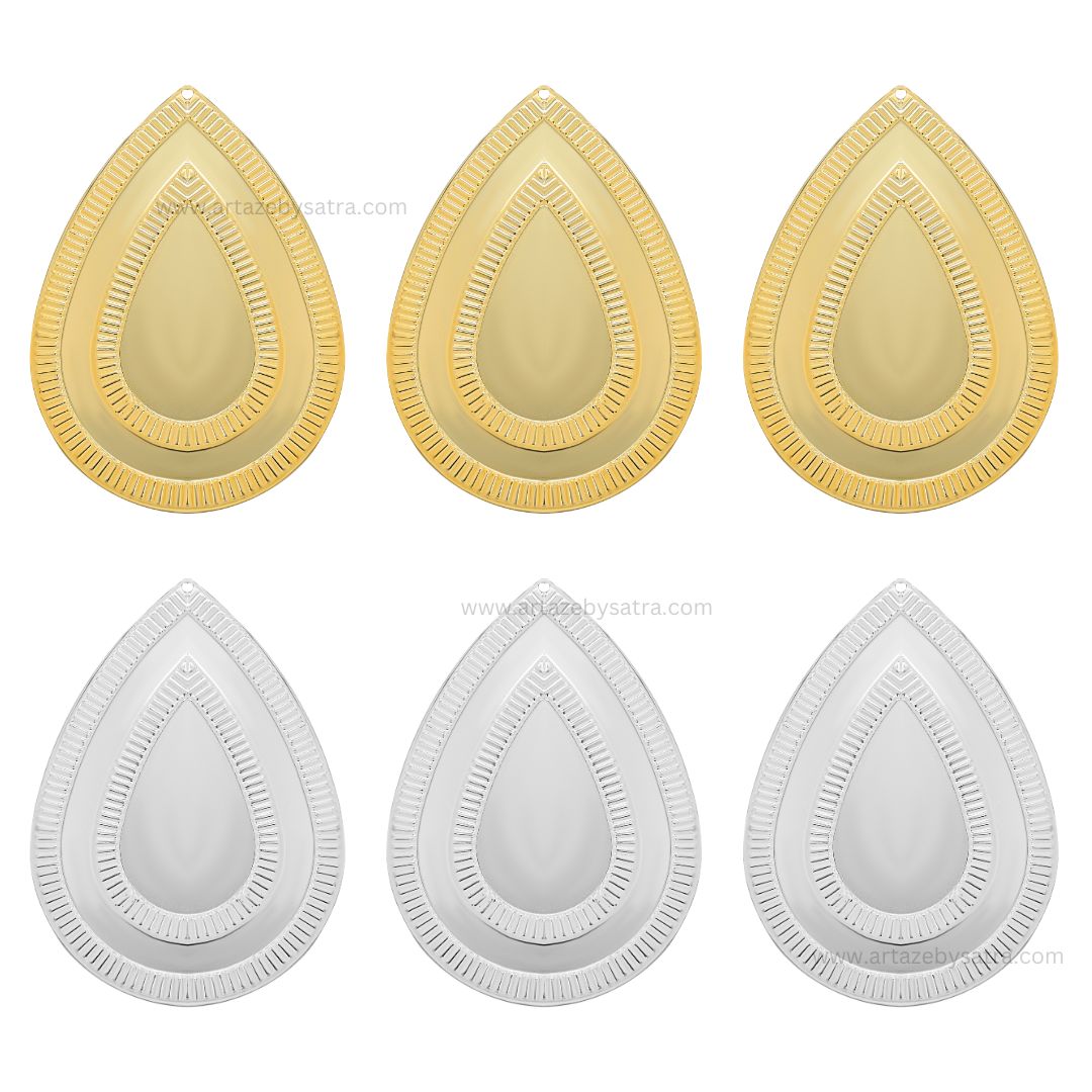 Drop Metal Art Base | Size : 74mm | Qty : 100g | MA63