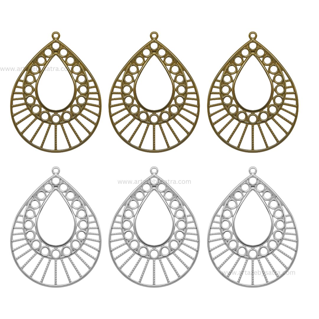 Drop Metal Art Base | Size : 74mm | Qty : 100g | MA65