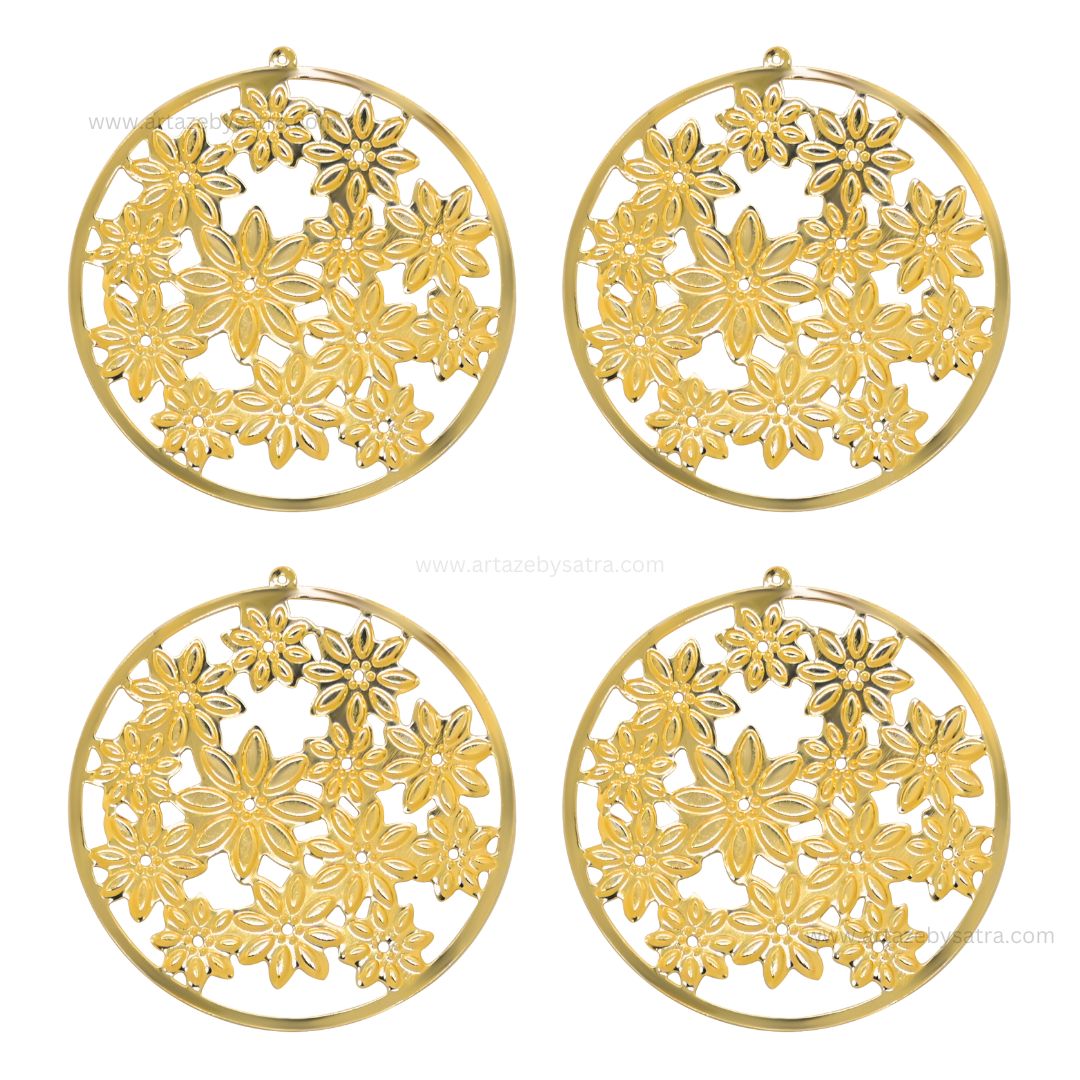 Round Metal Art Base | Size : 59mm | Qty : 100g | MA72