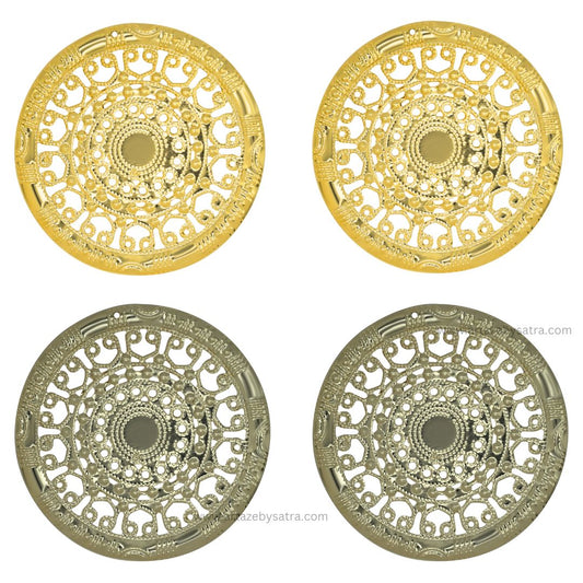 Round Metal Art Base | Size : 80mm | Qty : 100g | F-28-10 | MA95