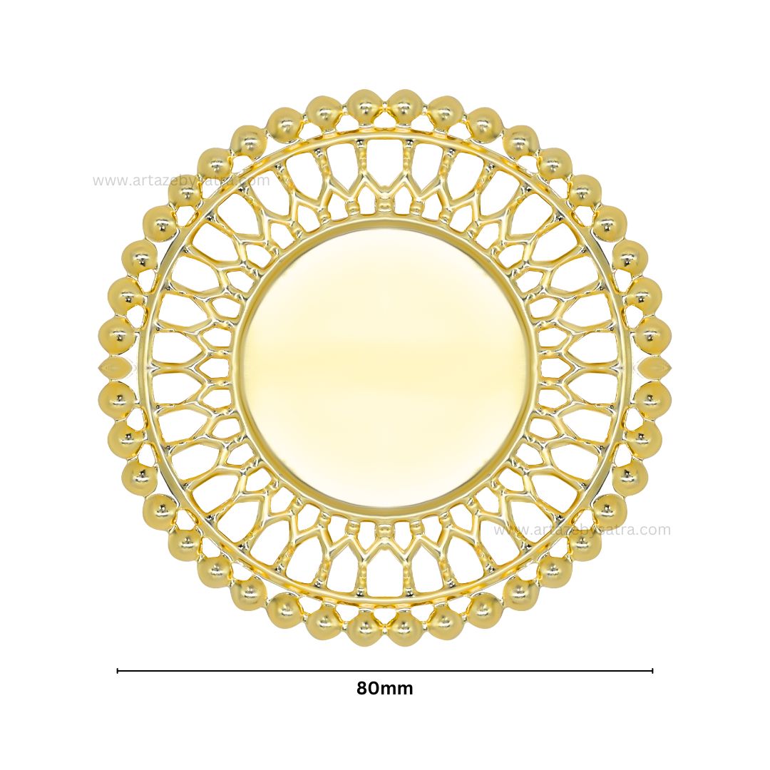 Round Metal Art | Size : 80mm | Qty : 100g | MA75