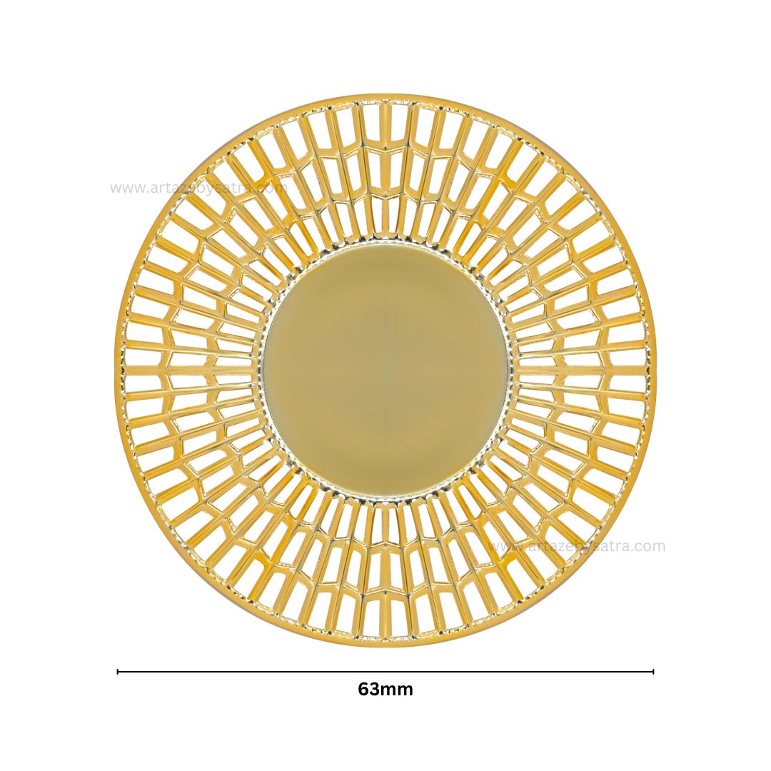 Round Metal Art Base | Size : 63mm | Qty : 100g | MA77