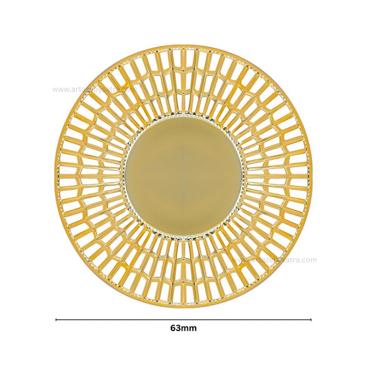 Round Metal Art Base | Size : 63mm | Qty : 100g | MA77