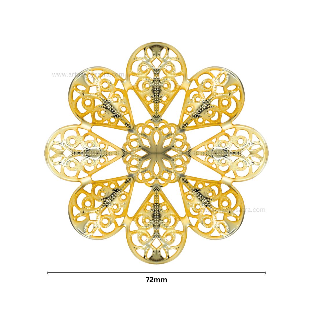 Metal Art Base | Size : 72mm | Qty : 100g | MA85
