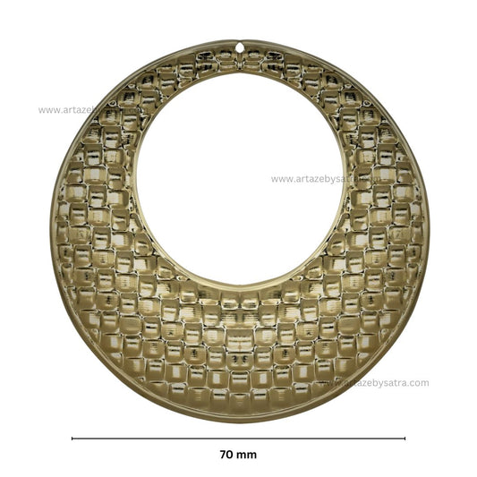 Round 1 Hole Metal Art Base | Size : 70mm | Qty : 100g | F-25-15 | MA97