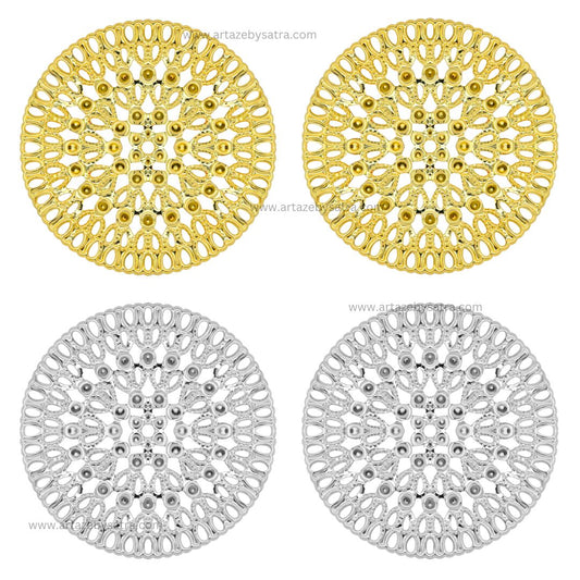 Round Metal Art Base | Size : 50mm | Qty : 100g | MA99