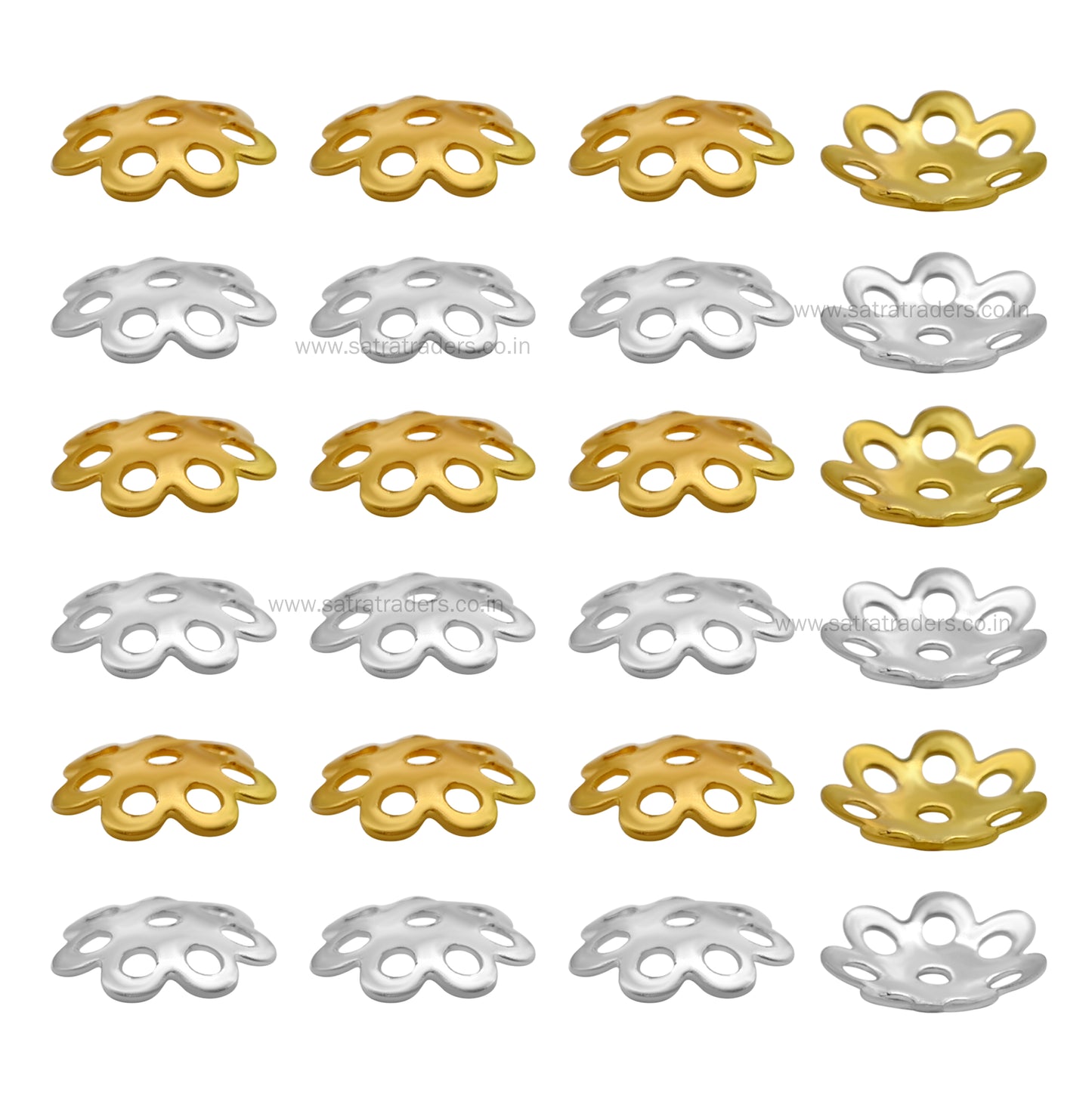 Designer Metal Beads Cap | Qty : 500g | MC11