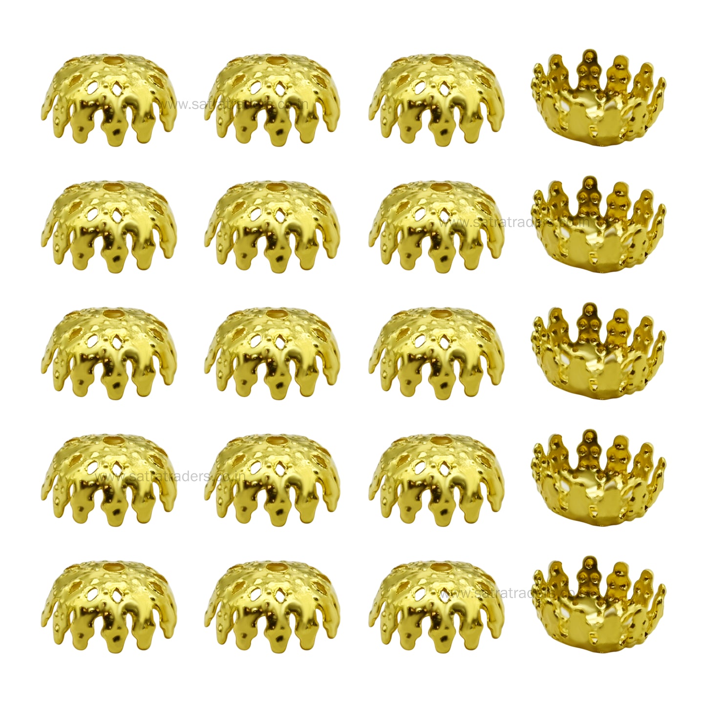 Designer Metal Beads Cap | Qty : 500g | MC15