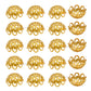Designer Metal Beads Cap | Size : W-20mm H-12mm | Qty : 500g | MC30
